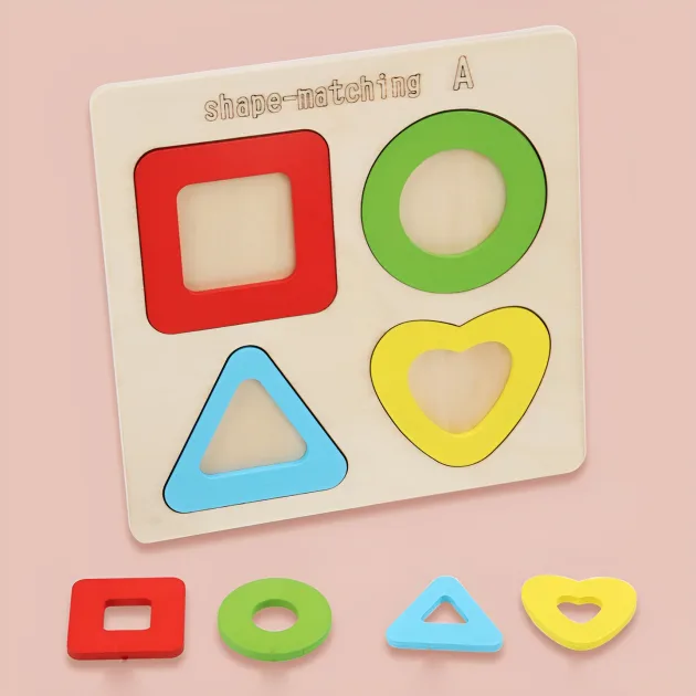 montessori toy, montessori wooden toys, wooden puzzle, shape puzzle, educational toy