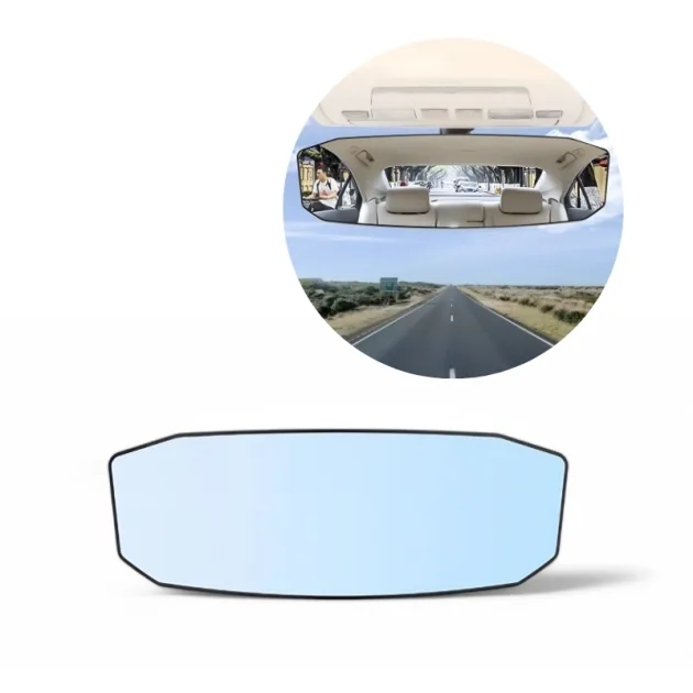 rearview mirror, wide rearview mirror, wide angle rearview mirror, interior rearview mirror
