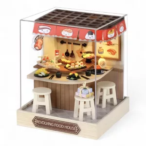 doll house, mini doll house, doll house building kit, diy doll house