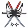 ninja set, ninja knife set, japanese samurai halloween set, ninja knives