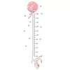 height chart, height chart wall sticker, height measurement chart, wall growth chart, pink rabbit height chart