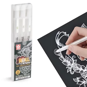 white gel pen set, white gel pen, gel pen set