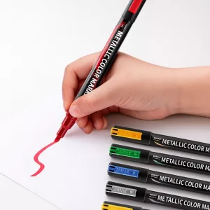 marker pens, metallic markers, glitter markers, dual tip marker, metallic marker pens