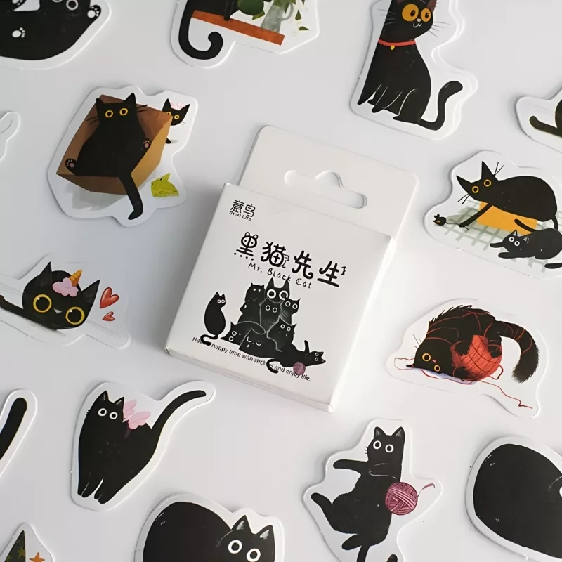 stickers for decoration, kawaii cat sticker, scrapbook stickers