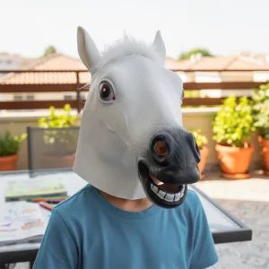 horse head, halloween mask, horse head halloween mask