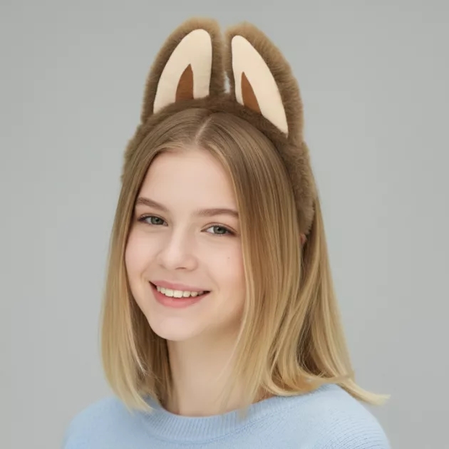 cute headband, kawaii headband, plush ear headband, ear headband, cat ears headband, bunny ears headband