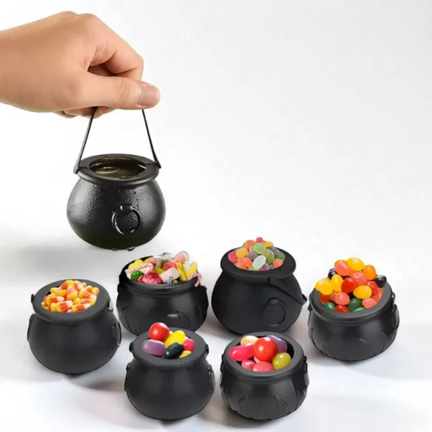witches cauldron, halloween buckets, halloween cauldron, halloween candy bucket