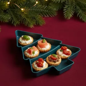christmas tree plate, christmas tree fruit plate