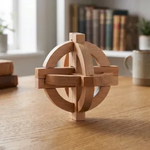 Wooden Globe Brain Teaser Puzzle