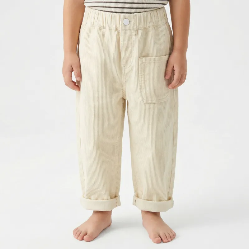 Warm Wide Leg Cotton Corduroy Pants for Kids