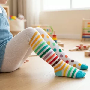 Cute Colourful Cotton Tights for Kids