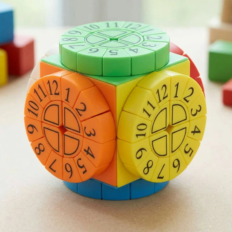 Time Magic Cube Brain Teaser Puzzle for Kids