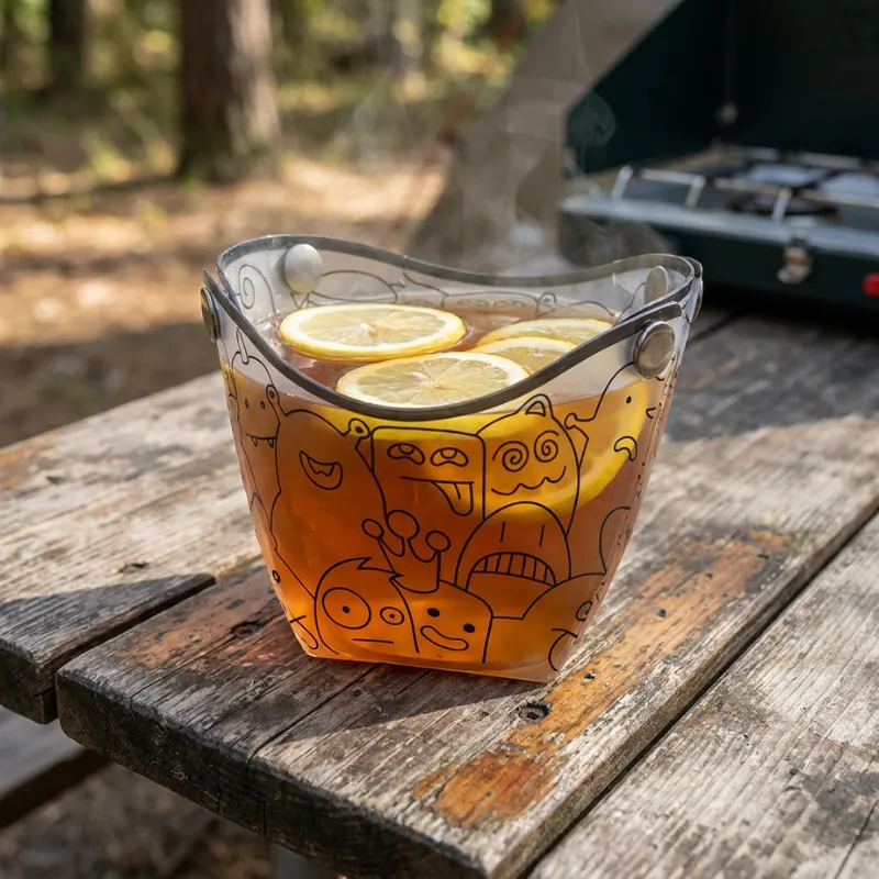 Foldable Outdoor Picnic Snap Bowl Pop-Up Cup