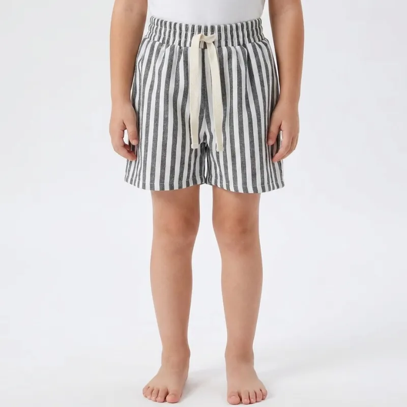 Striped Cotton Summer Shorts for Kids
